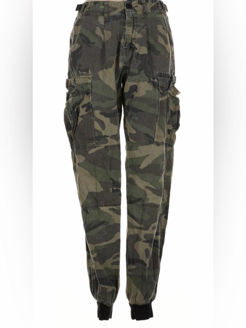 Poster Grl Camouflage Cargo Jogger Pants - Olive Camo-XS